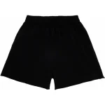 Sp5der OG Logo Embroidered Sweatshort in Black - Image 2