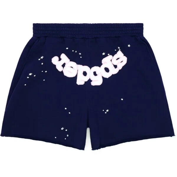 Sp5der-OG-Web-Logo-Sweat-Short-i (2) Sp5der OG Web Logo Sweat Short in Navy