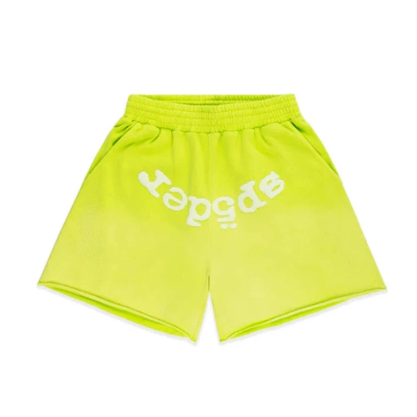 Sp5der-OG-Web-V2-Sweatshort-Acid Sp5der OG Web V2 Sweatshort Acid Green