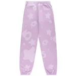 Sp5der Star Pattern Sweatpants Purple