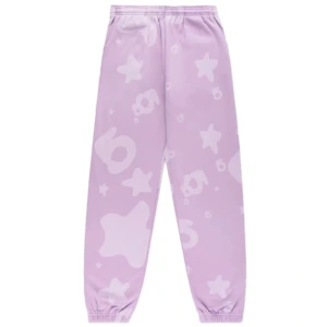 Sp5der Star Pattern Sweatpants Purple