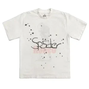 Explore the Travis Scott Cactus Jack x Sp5der Days Before Rodeo II T-Shirt in White, a music-inspired streetwear look for casual everyday outfits.